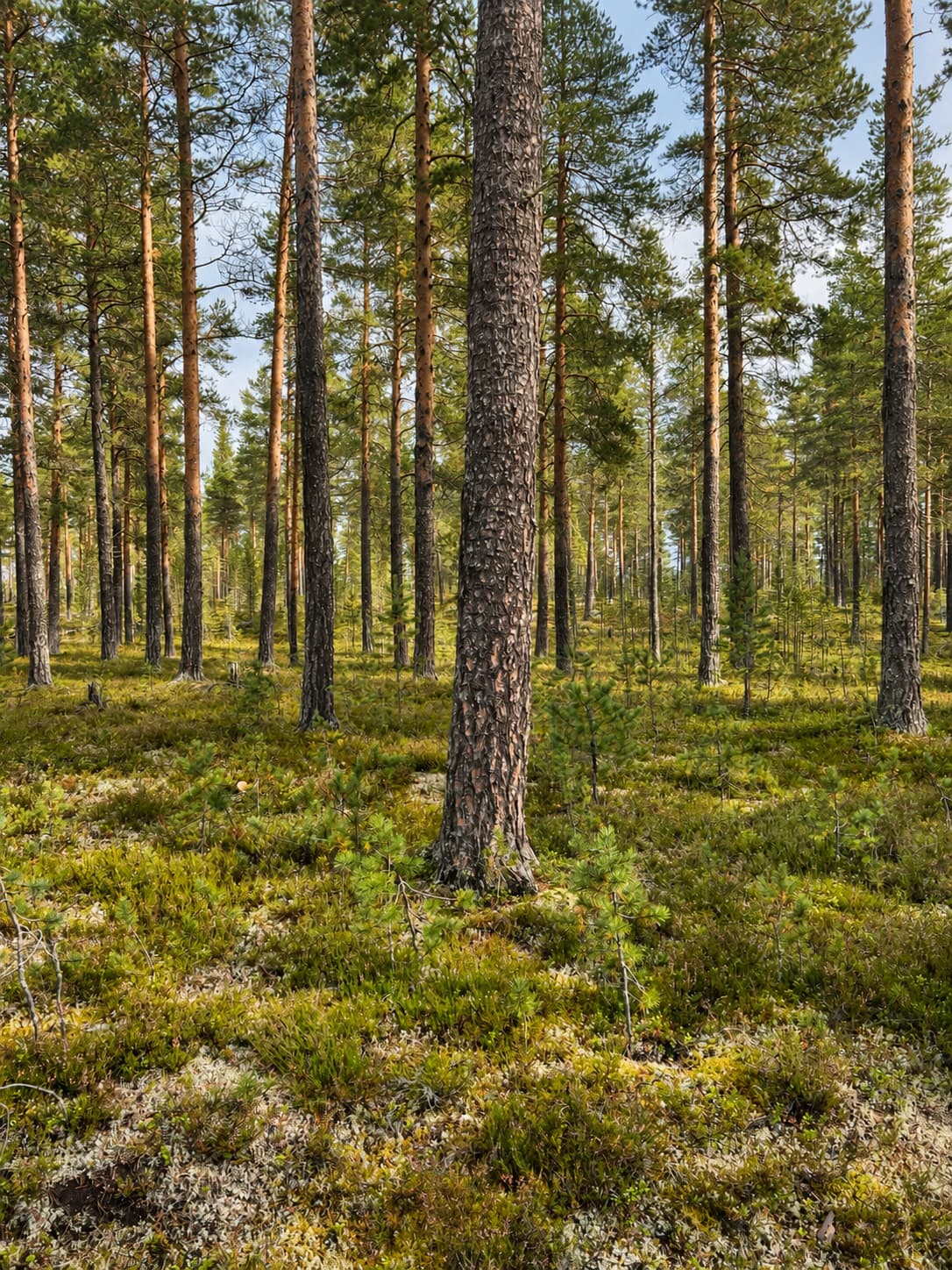 Tallskog och lavrik skogsmark i Klövsjö